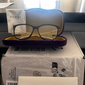 Gucci dark blue  Eyewear frame  with Case
53-14-145 
Brand new